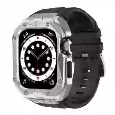 Чохол-ремінець Kingxbar 2-in-1 CYF140 для Apple Watch 45 mm Silver (6959003507655)