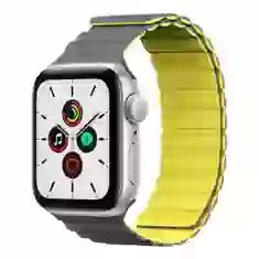 Ремінець Kingxbar Magnetic Silicone Band для Apple Watch 2/3/4/5/6/SE 41 | 40 | 38 mm Yellow (6959003517135)