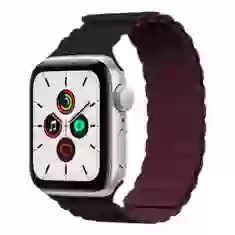 Ремінець Kingxbar Magnetic Silicone Band для Apple Watch 2/3/4/5/6/SE 41 | 40 | 38 mm Burgundy (6959003517159)