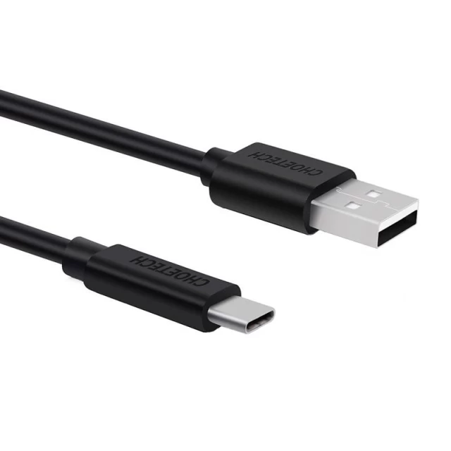Кабель Choetech AC0003 USB-A to USB-C 2m Black (AC0003)