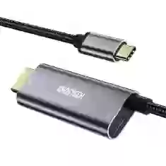 Кабель Choetech USB-C to HDMI/USB-C 60W 1.8m Grey (XCH-M180-GY)