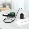 Сетевое зарядное устройство Choetech QC 18W USB-A with USB-C to USB-A Cable 1m Black (Q5003)