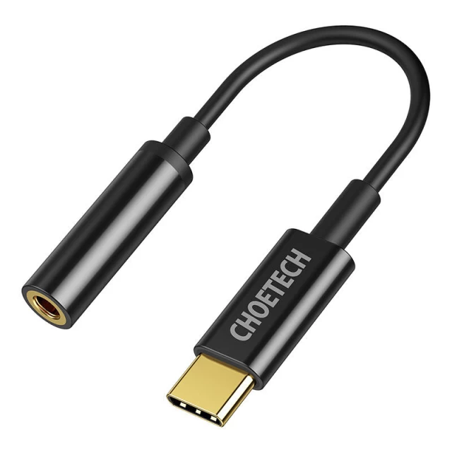 Адаптер Choetech AUX003 USB-C to AUX 3.5mm Black (AUX003)