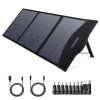 Складний сонячний зарядний пристрій Choetech Quick Charge 2xUSB-A/USB-C/DC 120W Black (SC008)