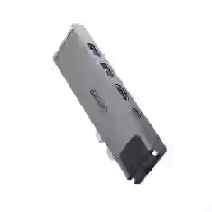 USB-хаб Choetech 7-in-1 USB-C to 2xUSB-A/USB-C/HDMI/Ethernet/SD/TF Grey (HUB-M24)