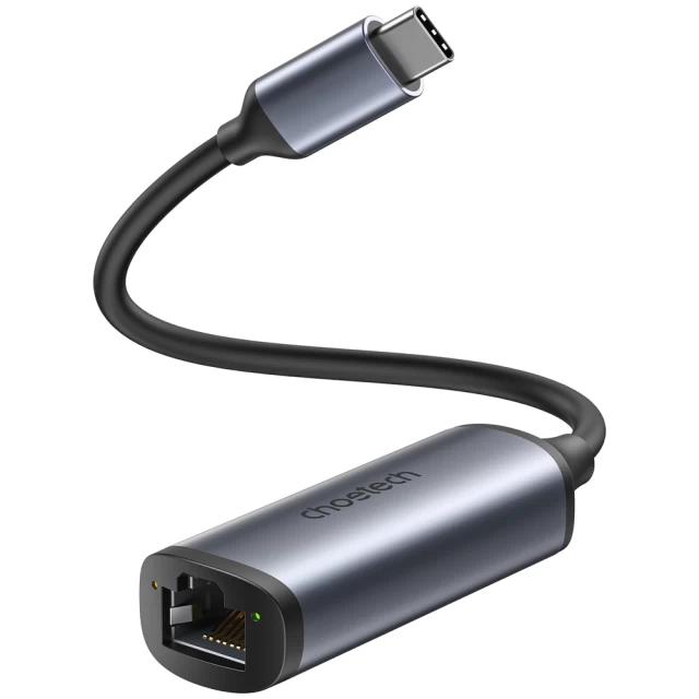 Адаптер Choetech USB-C to Ethernet Grey (HUB-R02 gray)