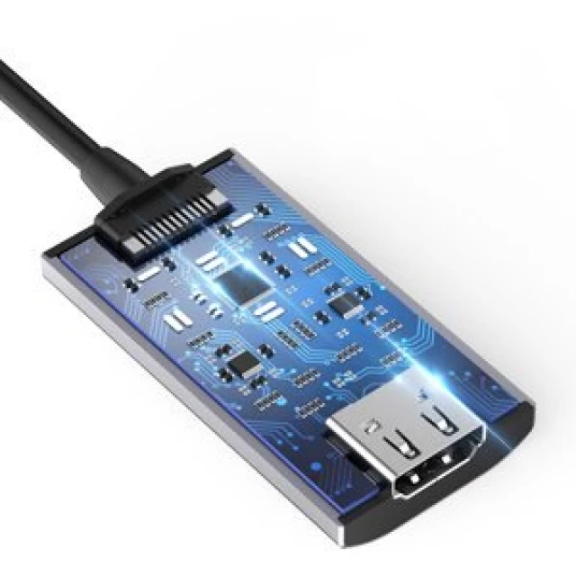 Адаптер Choetech Unidirectional USB-C to HDMI Grey (HUB-H16)