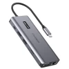 USB-хаб Choetech 12-in-1 USB-C to 4xUSB-A/Ethernet/VGA/SD/TF/2xHDMI/USB-C/3.5 mm Jack Grey (HUB-M26-GY)