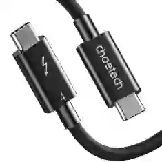 Кабель Choetech Thunderbolt USB-C to USB-C 100W 0.8m Black (A3010)
