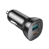 Автомобильное зарядное устройство Choetech Quick Charger USB-A/USB-C 36W Black (TC0005)