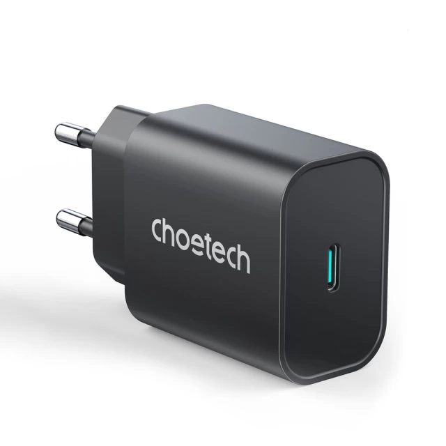 Сетевое зарядное устройство Choetech PD 25W USB-C Black (PD6003-EU)