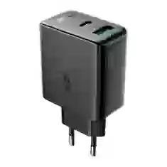 Мережевий зарядний пристрій Acefast A5 QC 32W USB-C | USB-A Black (A5 black)