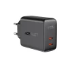 Мережевий зарядний пристрій Acefast A9 QC 40W 2x USB-C Black (A9 black)