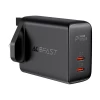 Сетевое зарядное устройство Acefast A12 QC UK 40W 2xUSB-C Black (A12 black)