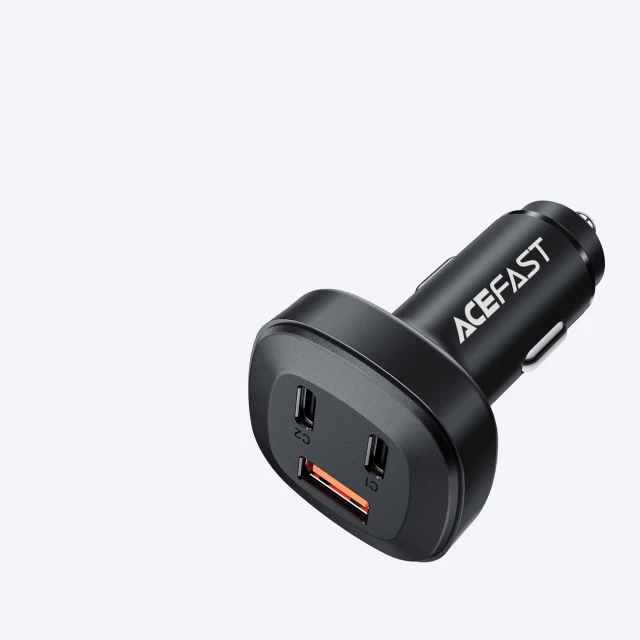 Автомобильное зарядное устройство Acefast B3 Quick Charge 2xUSB-С/USB-А 66W Black (B3 Black)