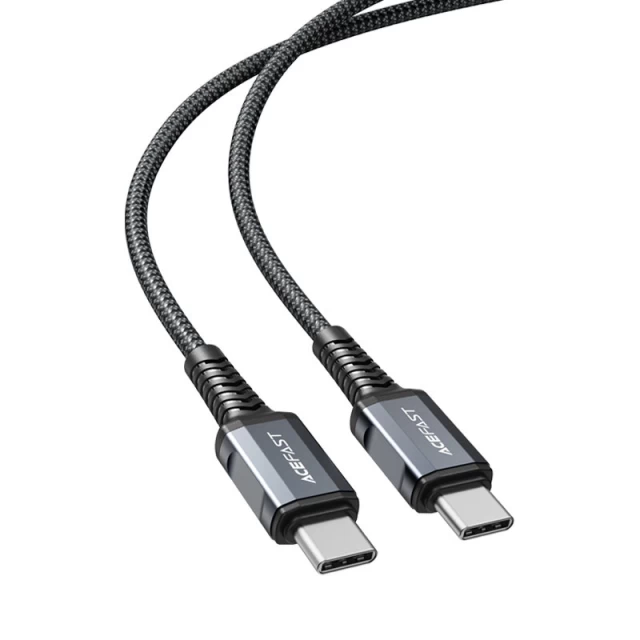 Кабель Acefast USB-C to USB-C 1.2m 60W Space Grey (C1-03-C-C deep space gray)