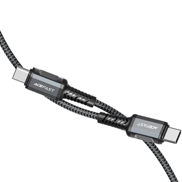 Кабель Acefast USB-C to USB-C 1.2m 60W Space Grey (C1-03-C-C deep space gray)