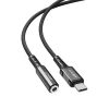 Адаптер Acefast USB-C to 3.5mm Mini Jack 0.18m Black (C1-07-C-3,5mm Black)
