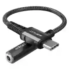 Адаптер Acefast USB-C to 3.5mm Mini Jack 0.18m Space Grey (C1-07-C-3,5mm deep space gray)