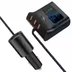 Автомобільний зарядний пристрій Acefast B8 Quick Charge 3xUSB-A/USB-C 90W Black (B8 Black)