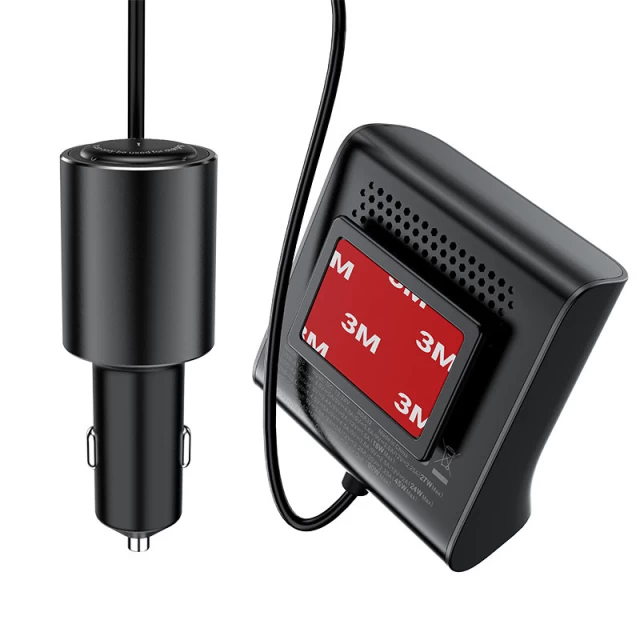Автомобільний зарядний пристрій Acefast B8 Quick Charge 3xUSB-A/USB-C 90W Black (B8 Black)