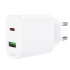 Сетевое зарядное устройство Acefast A25 QC 20W USB-C | USB-A White (A25 white)