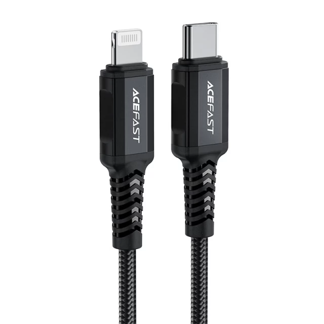 Кабель Acefast MFI USB-C to Lightning 1.8m 30W Black (C4-01 C Black)