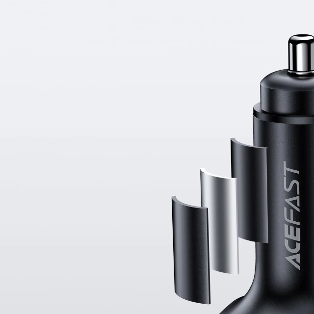 Автомобільний зарядний пристрій Acefast B5 Quick Charge 2xUSB-C/USB-A 101W Black (B5 Black)