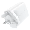 Мережевий зарядний пристрій Acefast A32 QC UK 50W 2xUSB-C White (A32 white)