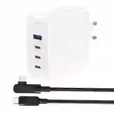 Сетевое зарядное устройство Acefast A37 100W 3xUSB-C | USB-A with USB-C to USB-C Cable White (A37 white)