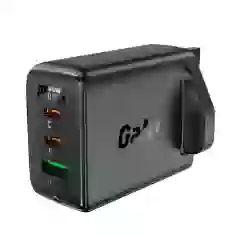 Мережевий зарядний пристрій Acefast A44 UK 65W 2xUSB-C | USB-A Black (A44-black)