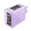 Сетевое зарядное устройство Acefast A45 65W 2xUSB-C | USB-A Purple Alfalfa (A45-purple)