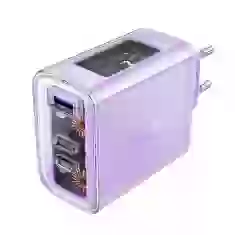 Сетевое зарядное устройство Acefast A45 65W 2xUSB-C | USB-A Purple Alfalfa (A45-purple)