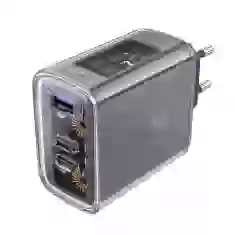 Сетевое зарядное устройство Acefast A45 65W 2xUSB-C | USB-A Mica Grey (A45-jade)