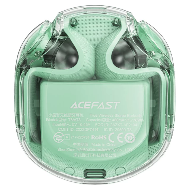 Бездротові навушники Acefast T8 TWS Mint (6974316282259)