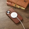 Чехол iCarer CE Oil Wax Premium Leather Folio Case для iPhone 14 Plus Brown with MagSafe (AKI14220707-BN)