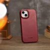 Чехол iCarer CE Oil Wax Premium Leather Folio Case для iPhone 14 Plus Red with MagSafe (AKI14220707-RD)