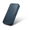 Чохол iCarer CE Oil Wax Premium Leather Folio Case для iPhone 14 Pro Max Blue with MagSafe (AKI14220708-BU)