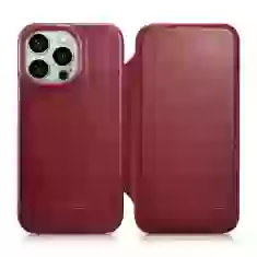 Чехол iCarer CE Oil Wax Premium Leather Folio Case для iPhone 14 Pro Max Red with MagSafe (AKI14220708-RD)