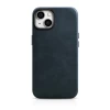 Чохол iCarer Oil Wax Premium Leather Case для iPhone 14 Dark Blue with MagSafe (WMI14220701-BU)