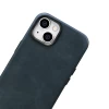 Чохол iCarer Oil Wax Premium Leather Case для iPhone 14 Dark Blue with MagSafe (WMI14220701-BU)