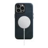 Чехол iCarer Oil Wax Premium Leather Case для iPhone 14 Pro Dark Blue with MagSafe (WMI14220702-BU)