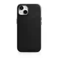 Чехол iCarer Oil Wax Premium Leather Case для iPhone 14 Plus Black with MagSafe (WMI14220703-BK)