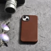 Чехол iCarer Oil Wax Premium Leather Case для iPhone 14 Plus Brown with MagSafe (WMI14220703-RB)