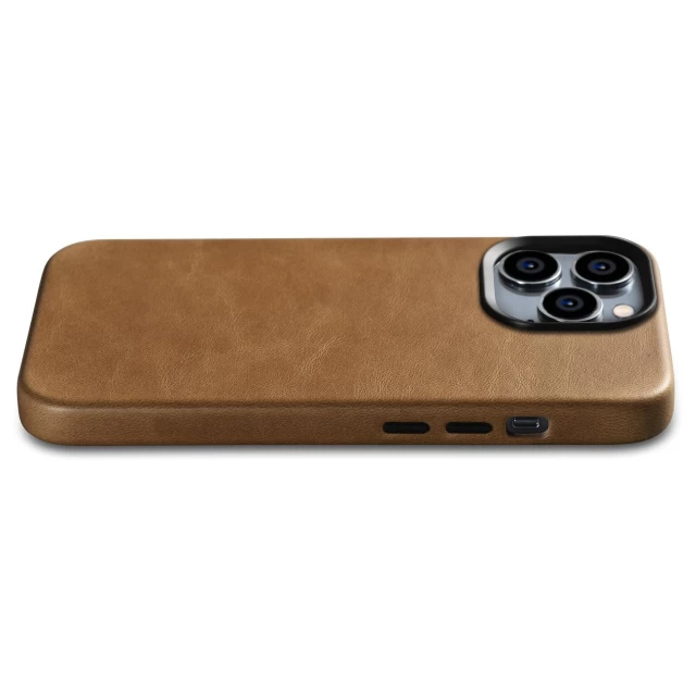 Чохол iCarer Oil Wax Premium Leather Case для iPhone 14 Pro Max Brown with MagSafe (WMI14220704-TN)