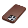 Чехол iCarer Oil Wax Premium Leather Case для iPhone 14 Pro Max Brown with MagSafe (WMI14220704-RB)