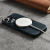 Чехол iCarer Oil Wax Premium Leather Case для iPhone 14 Pro Max Dark Blue with MagSafe (WMI14220704-BU)
