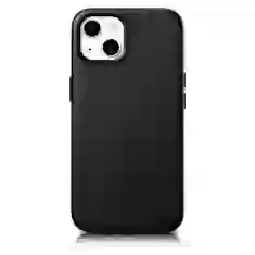 Чохол iCarer Leather Cover Case для iPhone 14 Black with MagSafe (WMI14220705-BK)