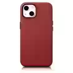 Чохол iCarer Leather Cover Case для iPhone 14 Red with MagSafe (WMI14220705-RD)
