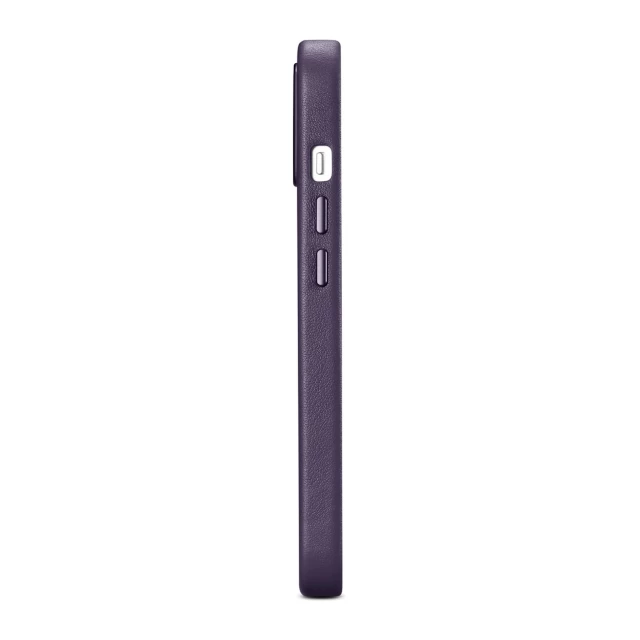 Чехол iCarer Leather Cover Case для iPhone 14 Dark Purple with MagSafe (WMI14220705-DP)